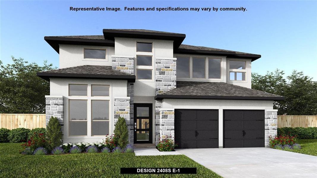 New construction Single-Family house Design 2408S, 445 Bay Breeze Drive, Kyle, TX 78640 - photo