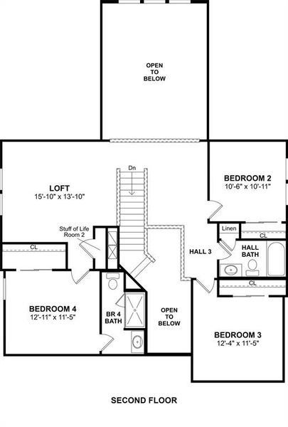 The Omaha floor plan by K. Hovnanian Homes. 2nd Floor Shown. *Prices, plans, dimensions, features, specifications, materials, and availability of homes or communities are subject to change without notice or obligation.