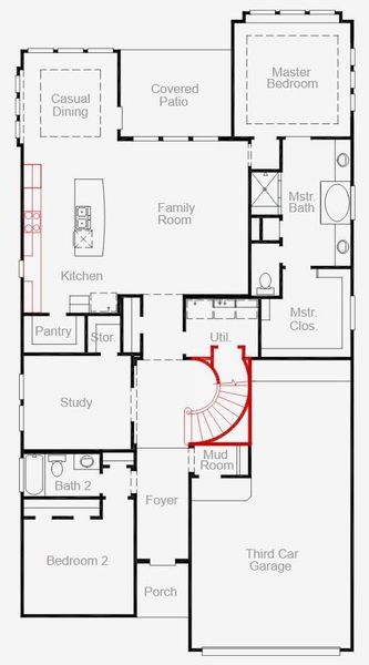 1st Floorplan - Representative Photo