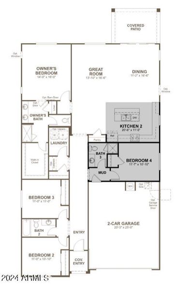 RED III - Lot 609 - Agate - Floor Plan