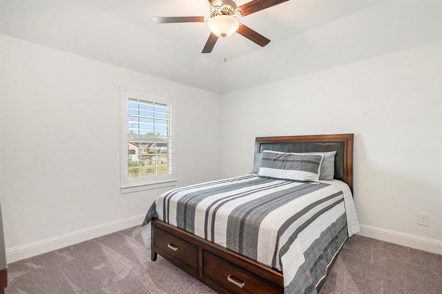 Spacious bedroom upstairs