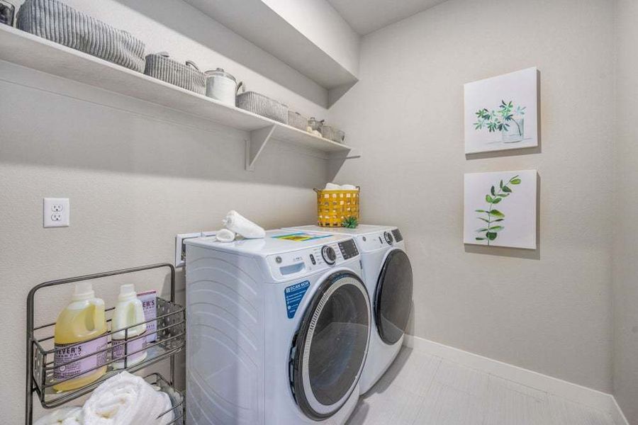 Laundry Room - Not Actual Home - Finishes May Vary