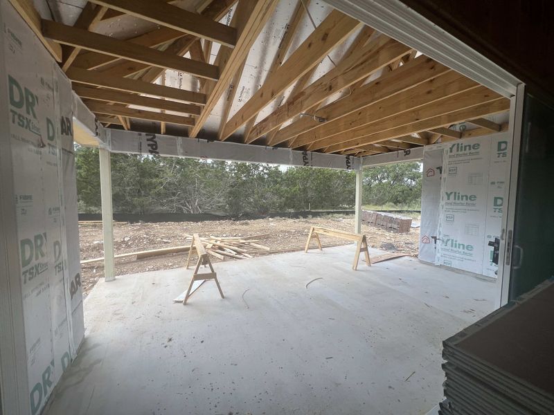 Covered patio