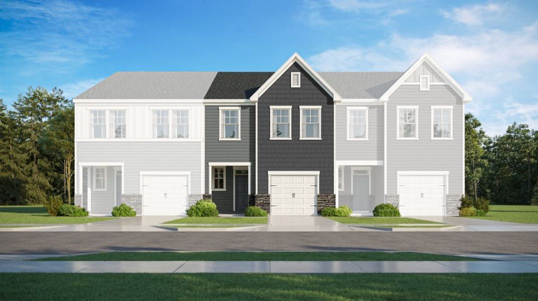 New construction Townhouse house 135 Aster Bloom Ln, Raleigh, NC 27610 Carson II- photo