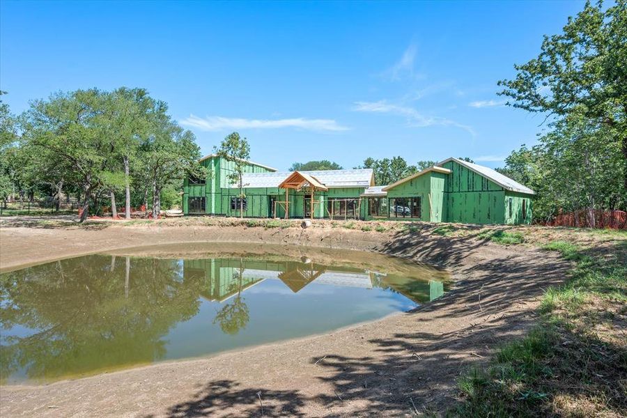 Custom Built Esate home with Pond.