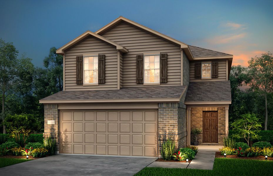 The Camelia, a 2-story new construction home showing Home Exterior H