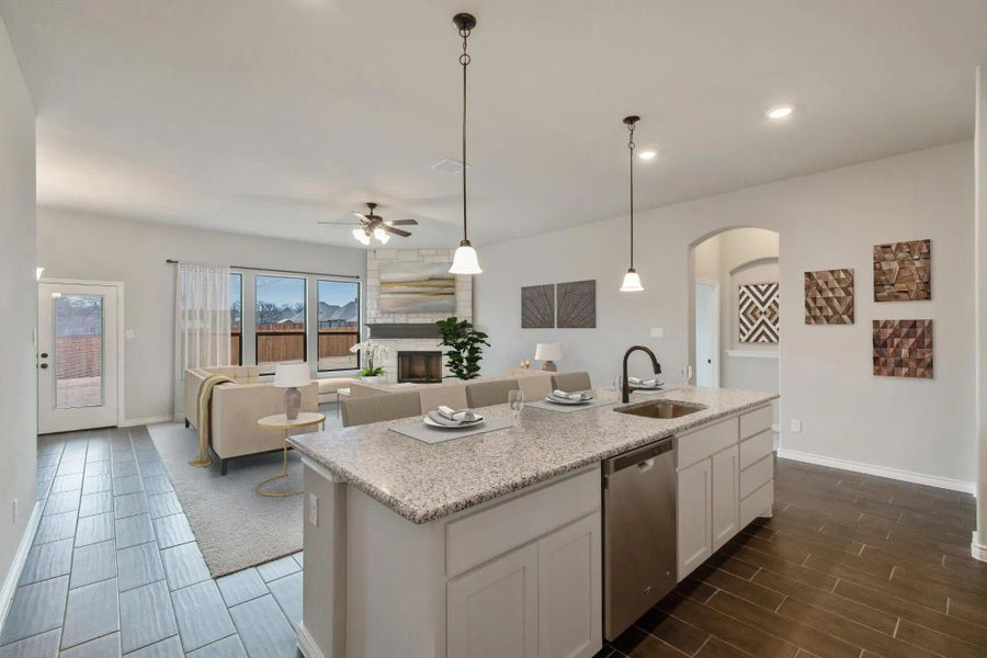 Kitchen | Concept 2671 at Oak Hills in Burleson, TX by Landsea Homes