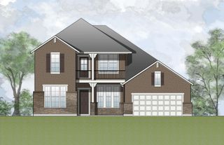 New construction Single-Family house 129 Bull Ridge Trail, Georgetown, TX 78628 Deerfield II G- photo 1