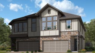 New construction Townhouse house 21107 Medina River Drive, Cypress, TX 77433 - photo 1