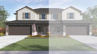 New construction Townhouse house 14813 Grey Ghost Way, Unit A, Manor, TX 78653 The Mesquite- photo
