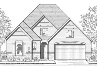 New construction Single-Family house 7622 Zinnia Blossom Lane, Katy, TX 77493 Brentwood Plan- photo 1