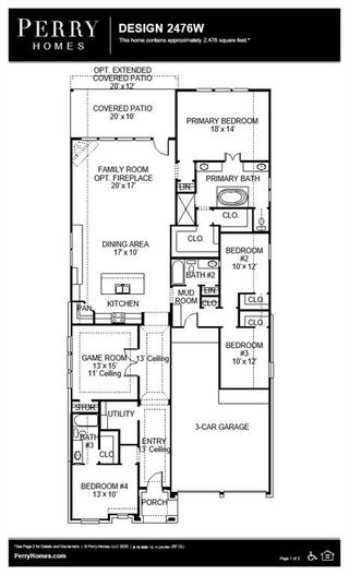 New construction Single-Family house 8516 Morrisville Drive, McKinney, TX 75071 Design 2476W- photo