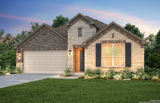 New construction Single-Family house 12271 Black Hat, San Antonio, TX 78254 Dayton- photo 1