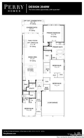 New construction Single-Family house 660 Vireos Street, New Braunfels, TX 78132 Design 2049W- photo 1