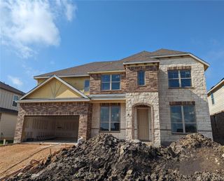 New construction Single-Family house 506 Giorgio Moroder Dr, Hutto, TX 78634 Classic Series - Brown- photo