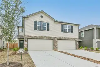 New construction Townhouse house 5243 Shallowhurst Lane, Cypress, TX 77433 The Rose A- photo 1