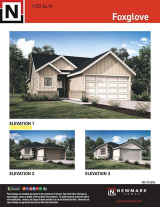 New construction Single-Family house 5135 Murillo Drive, Iowa Colony, TX 77583 Foxglove- photo 1