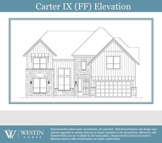 New construction Single-Family house 32523 Fly Fish Way, Fulshear, TX 77441 The Carter IX- photo 1