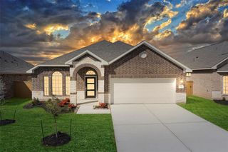 New construction Single-Family house 3020 Myrtle Sunset Drive, Katy, TX 77493 The Aintree- photo 1