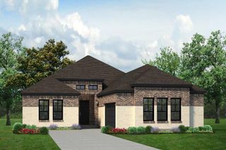 New construction Single-Family house 2357 Rams Horn Drive, Waxahachie, TX 75167 Redwood JS- photo 1