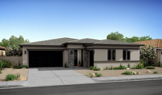 New construction Single-Family house 2861 E Flintlock Drive, Queen Creek, AZ 85142 Flagstaff II- photo