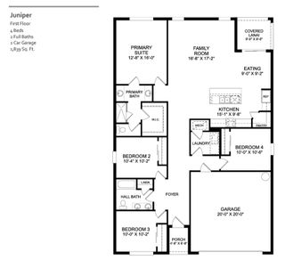 New construction Single-Family house 6523 Waterlily Place, Lake Hamilton, FL 33844 The Juniper- photo