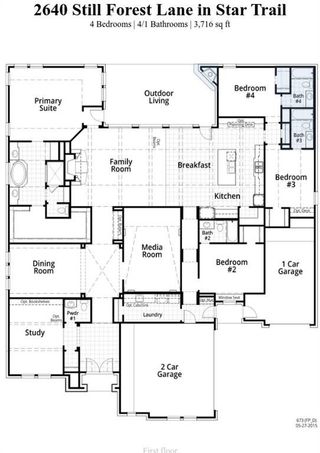 New construction Single-Family house 2640 Still Forest Lane, Prosper, TX 75078 673 Plan- photo