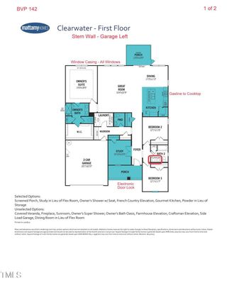 New construction Single-Family house 626 Barbour Farm Lane, Four Oaks, NC 27524 Clearwater- photo