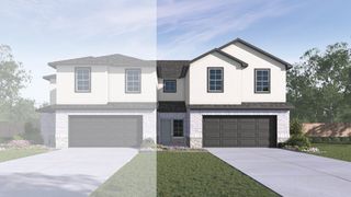 New construction Duplex house 14820-A Grey Ghost Way, Manor, TX 78653 The Sycamore- photo 1