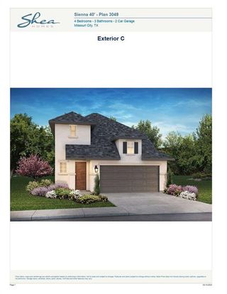 New construction Single-Family house 9727 Satsuma Path, Missouri City, TX 77459 Plan 3049 Exterior C- photo
