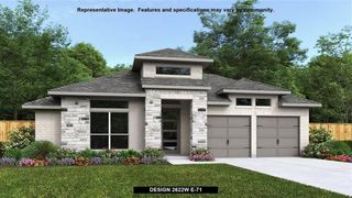 New construction Single-Family house 9827 Starry Night Lane, Manvel, TX 77583 Design 2622W- photo 1