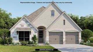New construction Single-Family house 3153 Bee Hill, Schertz, TX 78108 Design 2420W- photo 1