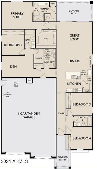 New construction Single-Family house 22685 E Lords Way, Queen Creek, AZ 85142 Opal Homeplan- photo