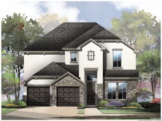 New construction Single-Family house 1612 Eaton Park, Bulverde, TX 78163 Duvall : 50-2751F.1- photo 1