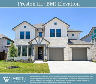 New construction Single-Family house 309 Palatino Bend, Liberty Hill, TX 78642  The Preston III- photo 1