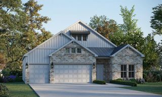 New construction Single-Family house 401 Olinda Way, Liberty Hill, TX 78642 Johnson 5128 Presidential Series - photo