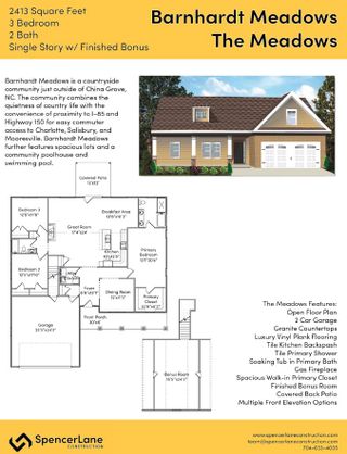 New construction Single-Family house 115 Dorothy Drive, China Grove, NC 28023 - photo 1