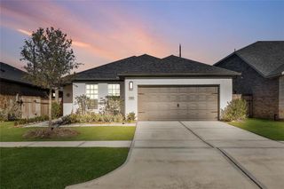 New construction Single-Family house 28914 Copper Ridge Drive, Fulshear, TX 77441 EVERGREEN- photo 1