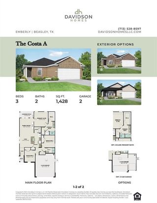 New construction Single-Family house 1138 Wildflower Way Drive, Beasley, TX 77417 The Costa B- photo 1