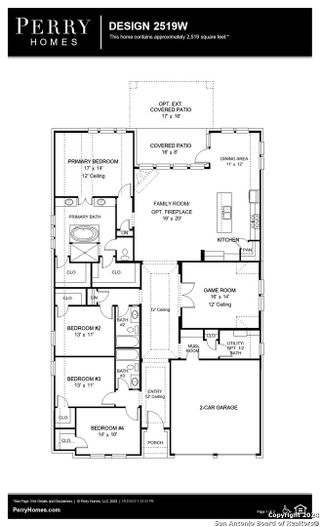 New construction Single-Family house 1416 Grace Avenue, New Braunfels, TX 78132 Design 2519W- photo 1