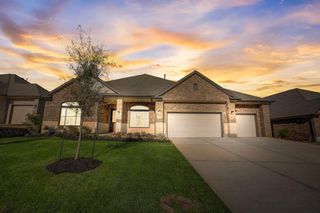 New construction Single-Family house 12924 French Quarter Drive, Willis, TX 77318 Sagewood A w/Stone and Study- photo 1