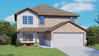 New construction Single-Family house 11402 Amberdeen Vail, San Antonio, TX 78245 Landry- photo 1