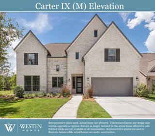 New construction Single-Family house 16219 Summer Aster Trail, Hockley, TX 77447 The Carter IX- photo 1