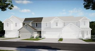 New construction Townhouse house 2561 Jack Nora Way, Round Rock, TX 78665 Rachelle Plan- photo 1