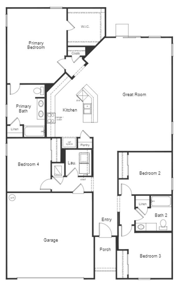 New construction Single-Family house Plan 2003 Modeled, 12392 Gillespie Avenue, Jacksonville, FL 32218 - photo 1