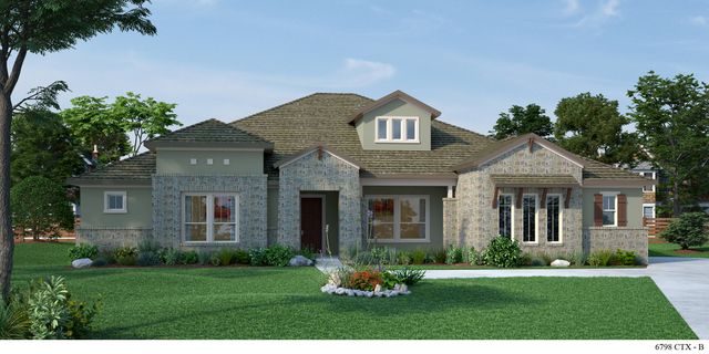 New construction Single-Family house The Davies, 420 Ocate Mesa Trail, Liberty Hill, TX 78642 - photo 1