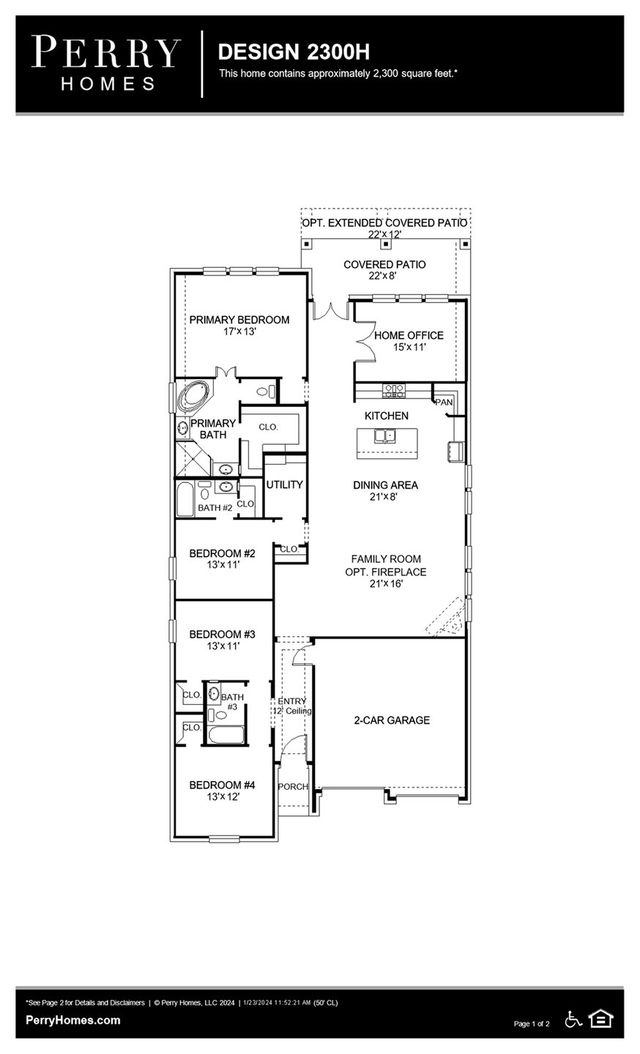 Design 2300H by Perry Homes - photo