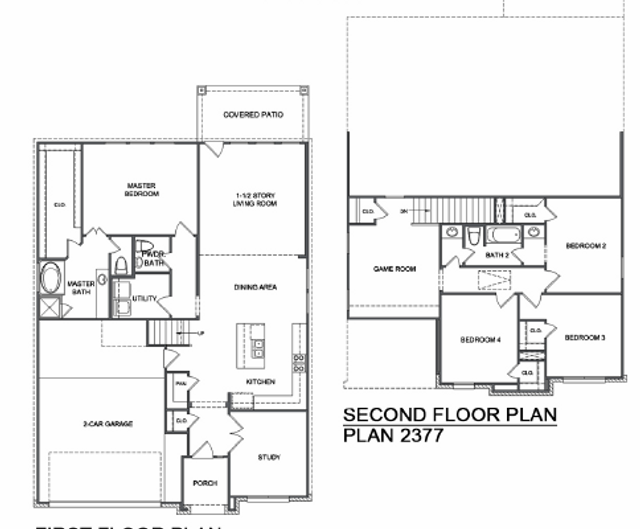 New construction Single-Family house Floor Plan 2377, 4120 W Bayou Maison Circle, Dickinson, TX 77539 - photo 0