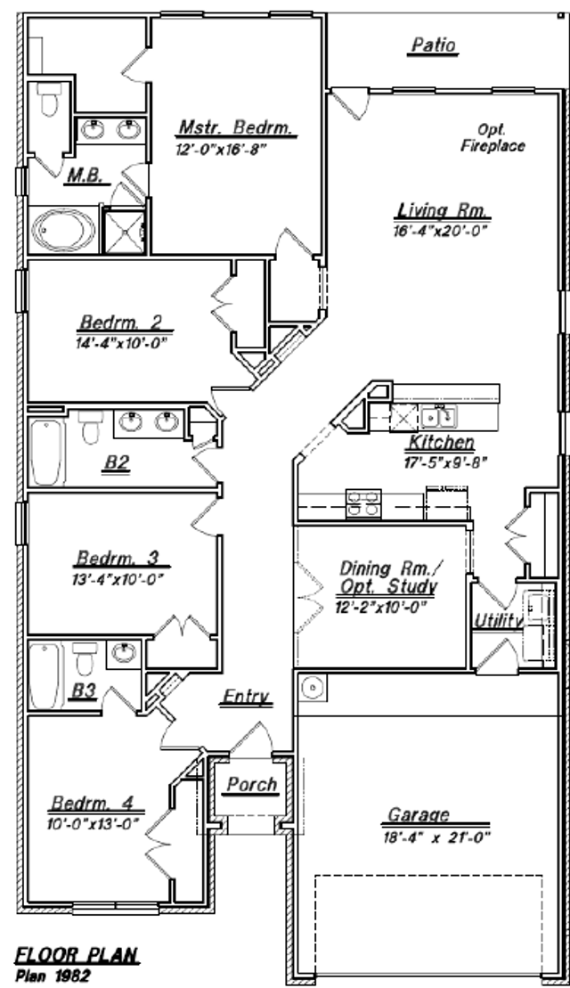 New construction Single-Family house Floor Plan 1982, 4120 W Bayou Maison Circle, Dickinson, TX 77539 - photo 0