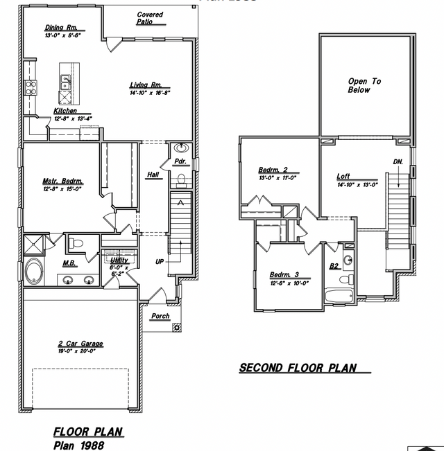New construction Single-Family house Floor Plan 1988, 4120 W Bayou Maison Circle, Dickinson, TX 77539 - photo 3